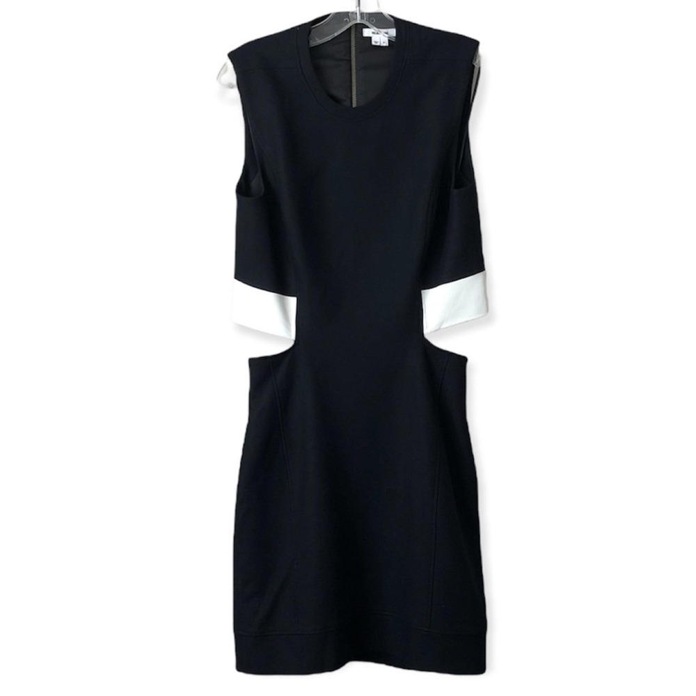Black & white Helmut Lang cut out dress size 4